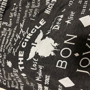Vintage Bon Jovi Graphic scarf from the “The Circle” tour